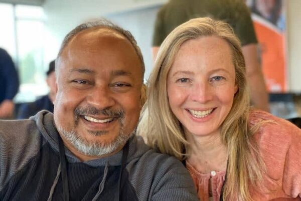 Couple Smiling because they belong at COTR